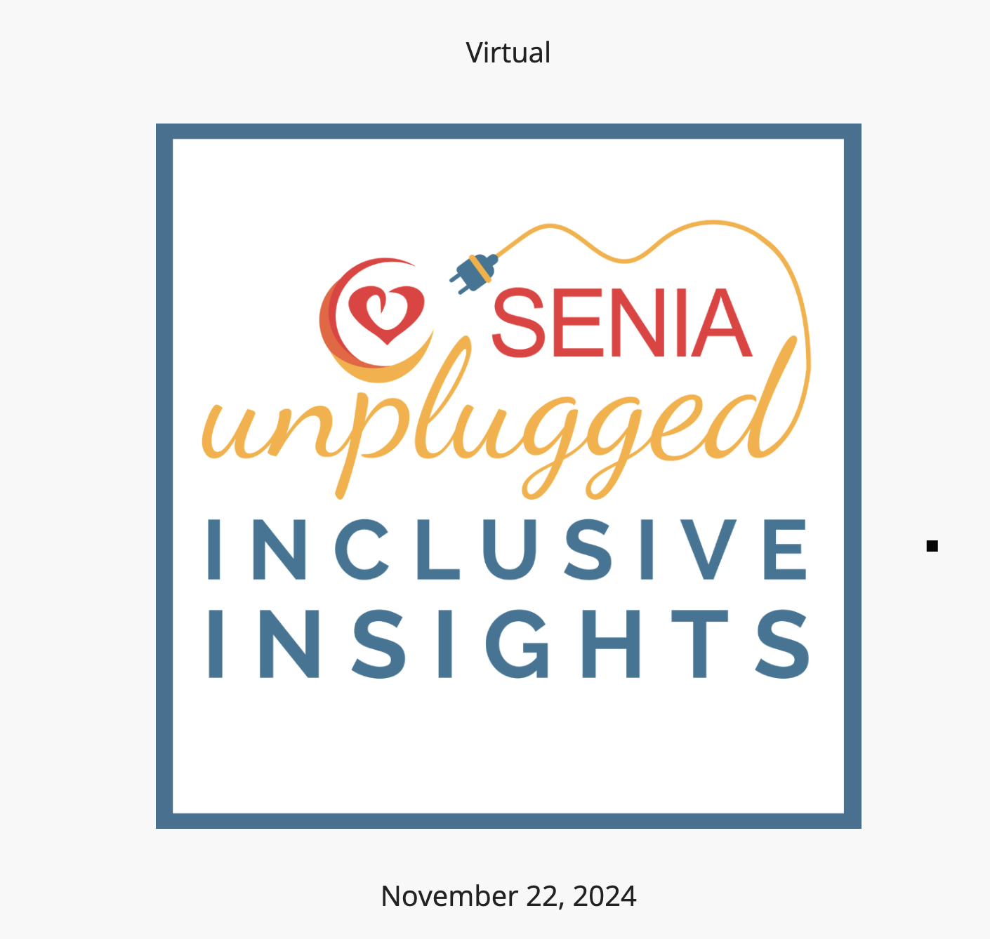 SENIA Virtual Conference (Deadline September 15, 2024)